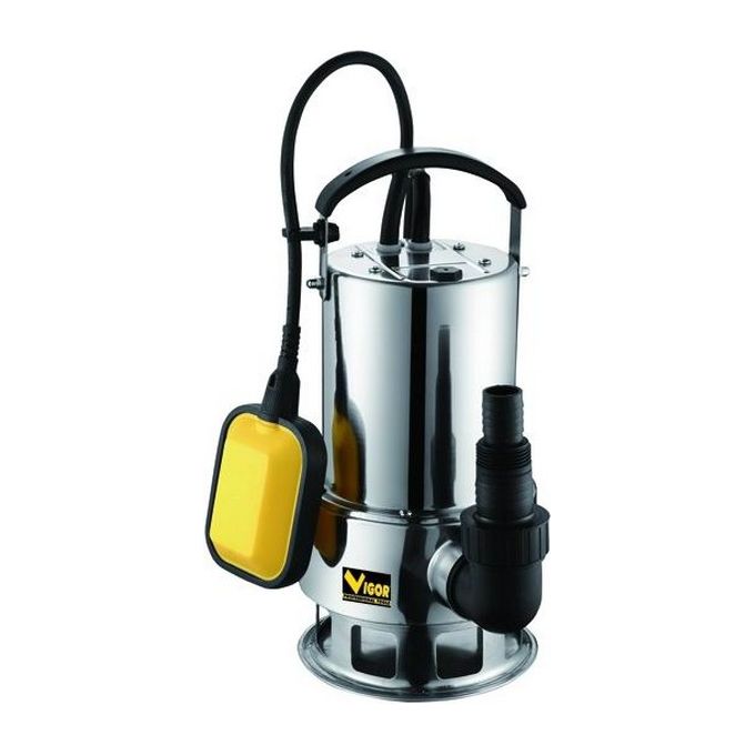 Vigor SUB INOX 750 Elettropompa Sommersa Automatica per Acque Sporche 750 W 1-1-2'' M Acciaio Inox 220-230V IPX8 10m colore Acciaio