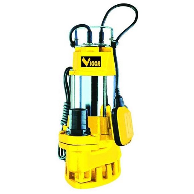 Vigor VE1500 SUB Elettropompa Sommersa Acque Luride 1500 W 166 l-min Prevalenza 15 m Attacco 2'' Inox Ghisa