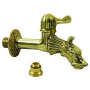 L'Artistica 77432-10 Rubinetto per Fontane in Ottone a Leva con Rosone Attacco 1-2 Pollici Forma Drago