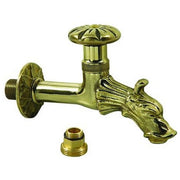 VIGOR-BLINKY 77432-15 Rubinetto per Fontane Ottone Tipo Volano con Rosone Attacco 1-2'' colore Giallo