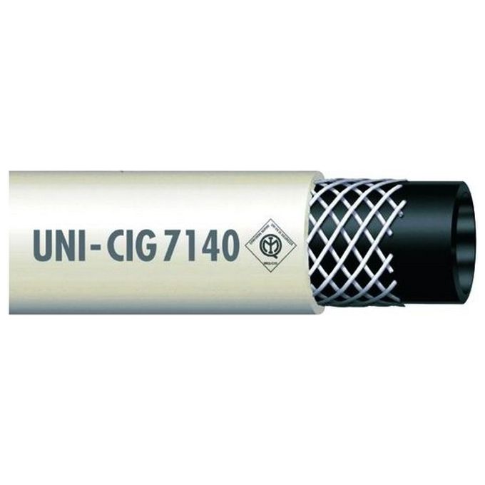 FITT FE25112+FE03284 Tubo Reffitex GAS Metano PVC Rinforzato con 2 Fascette Stringitubo Diametro 13x20 mm Lunghezza 50 Metri colore Nero