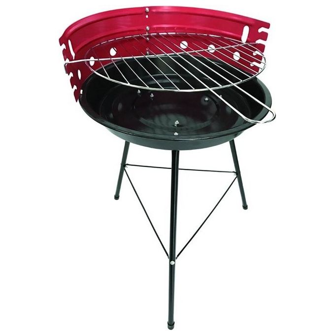 Sandri Garden SG-30 Atena Barbecue a Carbone Rotondo diametro 30 cm acciaio verniciato griglia cromata 4 posizioni 3 gambe