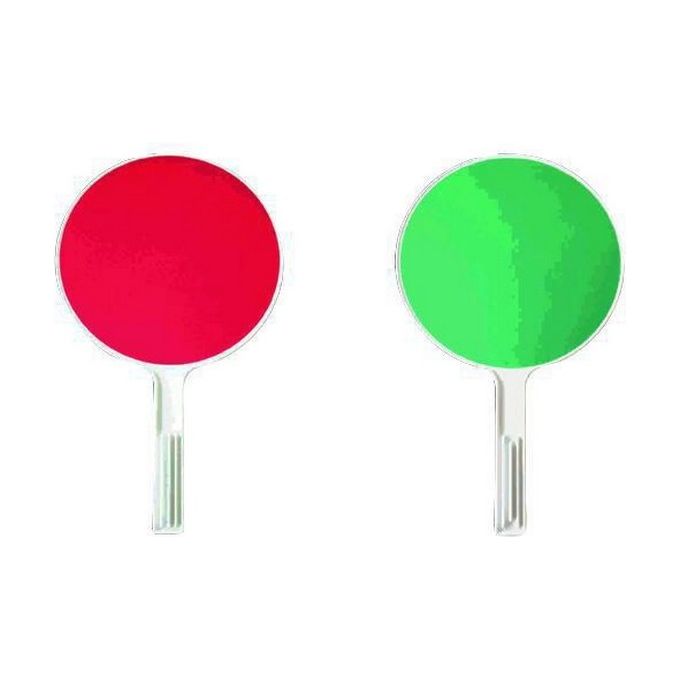 DBverona Paletta Moviere Rifrangente Bifacciale disco 30 cm manico 23 cm colore Rosso Verde