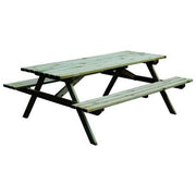 BLINKY 16936 Blinky Tavolo con Panche Incorporate in Legno di Pino Impregnato in Autoclave 179x150x72 cm colore Legno