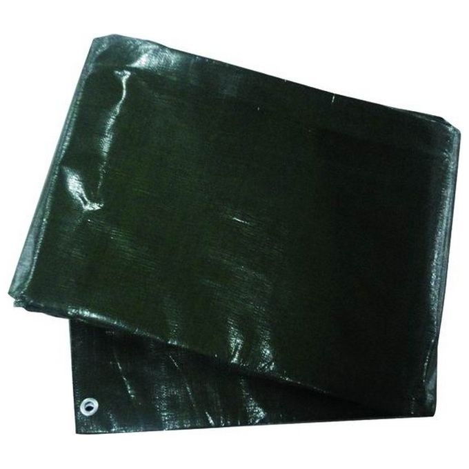 Vigor 6X10 Telone Antistrappo Extra-Pesante Polietilene Alta Densita' 200 gr-mq Occhielli in Alluminio ogni 50 cm colore Verde