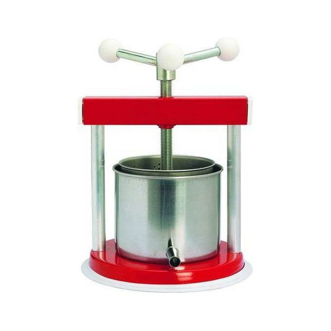 Palumbo Torchietto Premitutto Tommy 1.5 Lt Ø 15 cm acciaio inox Made in Italy colore Rosso
