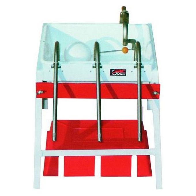 VIGOR-BLINKY 8243003 Riempibottiglie Automatici Vasca Moplen 3 Becchi Sifoni Acciaio Inox Galleggiante Enologia