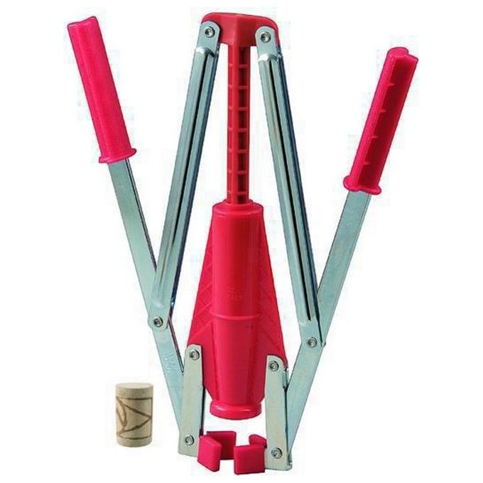 Rigamonti RIGAMONTI_104 Happy Cork Tappatrice a Doppia Leva Tappi Sughero fino a 26mm BPA FREE Made in Italy colore Rosso