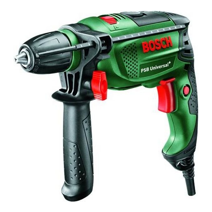 Bosch PSB UNIVERSAL+ Trapano Battente 750W 3000 rpm 48000 colpi-min foro calcestruzzo 14 mm legno 30 mm acciaio 12 mm 1.7 Kg