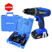 HUFirma HU-T20LI Trapano Avvitatore a Batteria 20V 1,5Ah 2 Batterie Litio Frizione 20+1 35 Nm LED Valigetta 13 Accessori