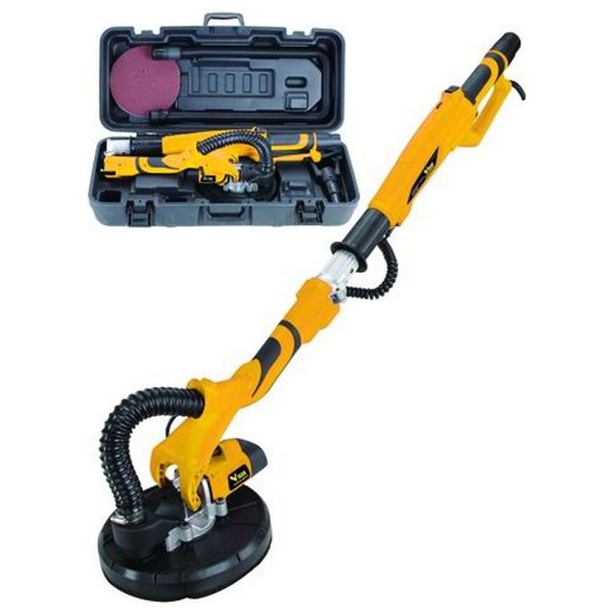 Vigor VLS-225 Levigatrice a secco 600 W con manico estensibile e aspirazione diametro 225 mm colore Nero