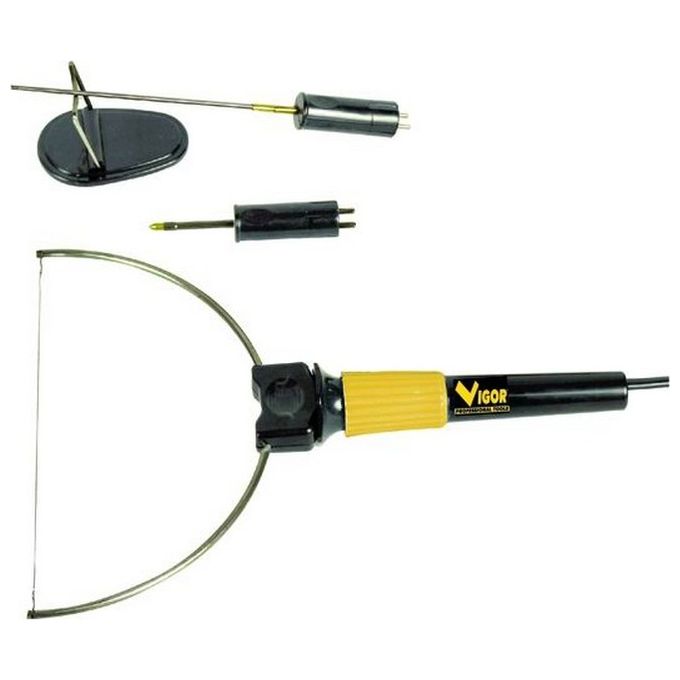 Vigor VTPO-9 Tagliapolistirolo Elettrico 3 in 1 Filo Caldo 10W con Lama Lunga Lama Corta e Arco per Sagomare