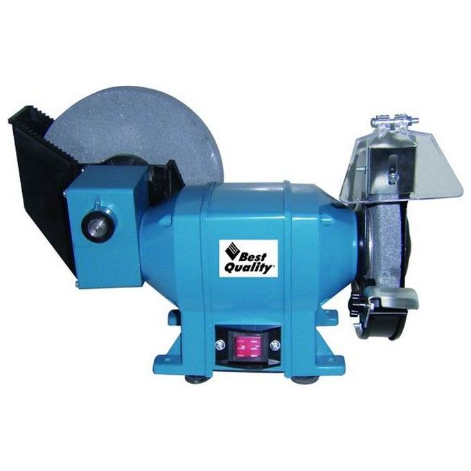 Best-Quality SBA-200 Smerigliatrice Combinata da Banco Secco Acqua 250W Mola Secco 150x20 mm Mola Acqua 200x40 mm 2840 rpm