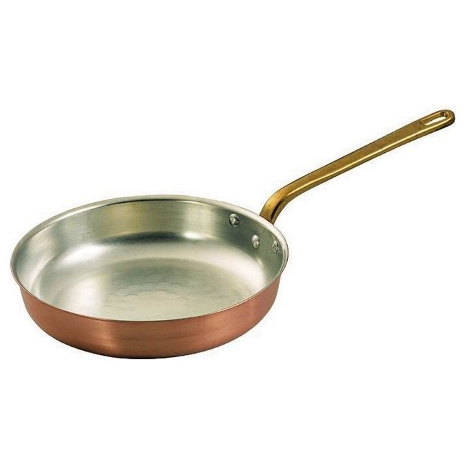 BLINKY 9407724 Padella in Rame Stagnato Diametro 24 cm Altezza 5 cm Senza Coperchio colore Rame