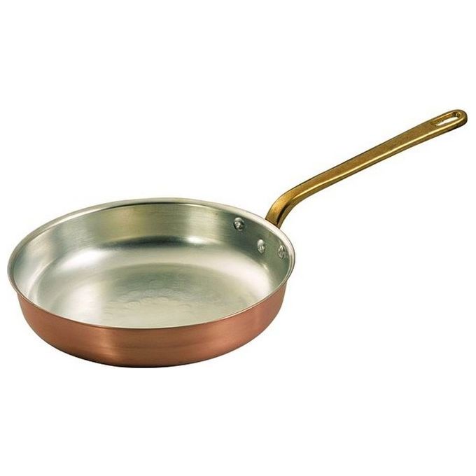 Blinky 9407728 Padella in Rame Stagnato 1 Manico senza Coperchio Diametro 28 cm Uso Professionale