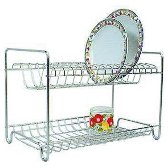 Filtex 9660005 Scolapiatti Acciaio Inox 18-8 a Due Piani 50 cm colore Acciaio