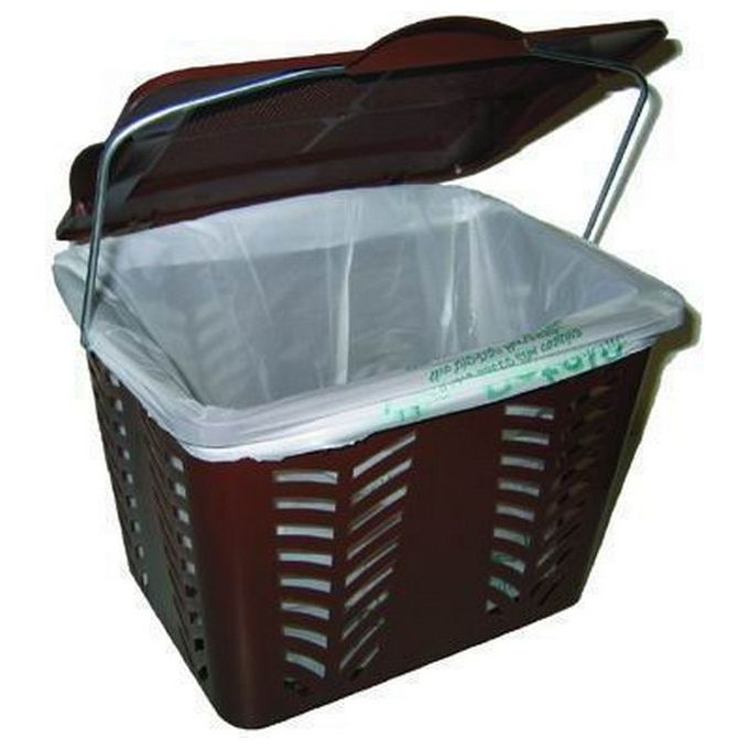 Vigor Blinky Contenitore Raccolta Differenziata Organico Microforato Stelo 7 L con Coperchio Sottolavello o Parete