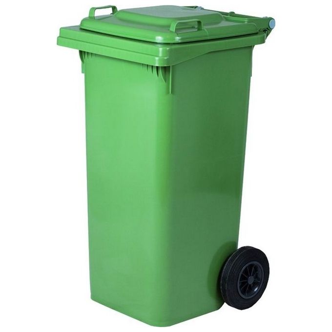Bidoni Immondizia Differenziata Verde con Coperchio Lt. 120