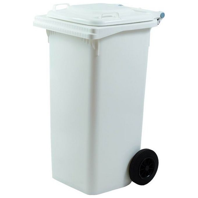 Bidoni Immondizia Differenziata Bianco con Coperchio Lt. 120