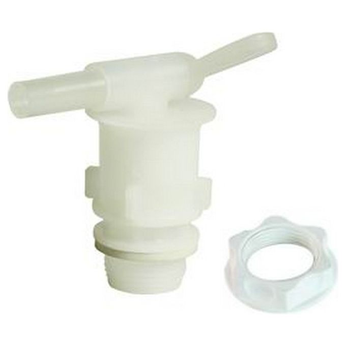 Ecoplast RT Rubinetto per Taniche e Fusti HDPE con Ghiera 40x70 mm compatibile 25 50 L colore Neutro