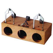 Vigor-Blinky 220008 Trappola per Topi a Scatto 3 Ingressi in Legno di Faggio Certificato PEFC Arco Acciaio Zincato