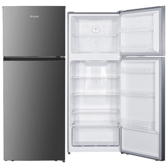 NGM DP540XME Frigorifero Doppia Porta 415 L 178 cm Classe E 39 dB Total No Frost 3 Ripiani Porte Reversibili colore Inox