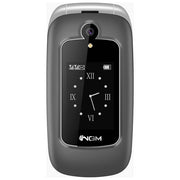 NGM LOOP Telefono per Anziani Clamshell Dual SIM 2.4'' 1.3 MP Bluetooth Radio FM MicroSD colore Grigio Argento