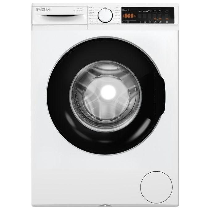 NGM W914AIN - Lavatrice a Carica Frontale 9 kg, 1400 rpm, Classe Energetica A, Motore Inverter con Programmi Rapidi e Funzione Anti-Allergy (85×60×55 cm), Colore Bianco