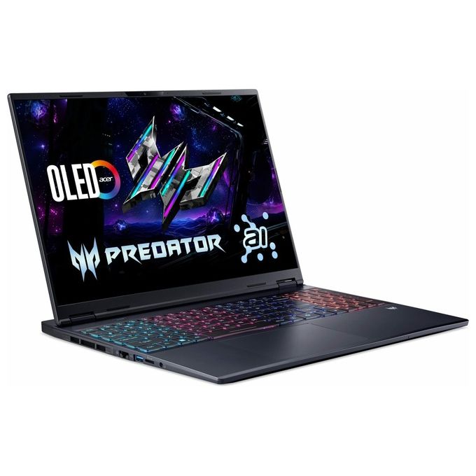 Acer NHQZEET001 Predator Helios Neo 16S AI notebook gaming 16 OLED WQXGA Intel Core Ultra 9 275HX RTX 5060 colore Nero