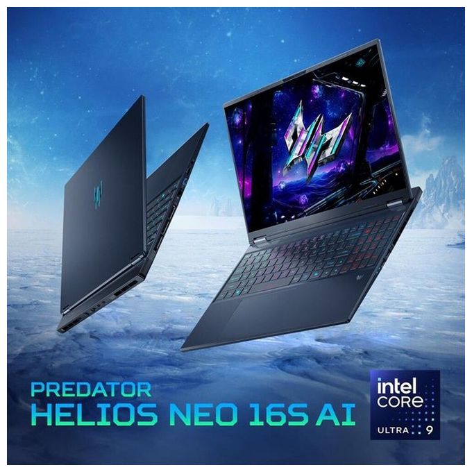 Acer NHQZEET001 Predator Helios Neo 16S AI notebook gaming 16 OLED WQXGA Intel Core Ultra 9 275HX RTX 5060 colore Nero