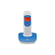Brondi 10273211 Nice Telefono Cordless DECT GAP Vivavoce Rubrica 20 Memorie Sveglia Identificatore Chiamata colore Bianco Blu