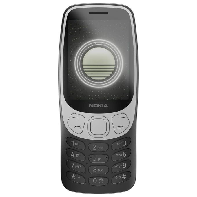 Nokia 1GF025CPA2L08 3210 Telefono Cellulare Basico 4G Dual SIM Display 2.4'' Fotocamera 2 MP Bluetooth 5.0 Radio FM 1450 mAh colore Nero