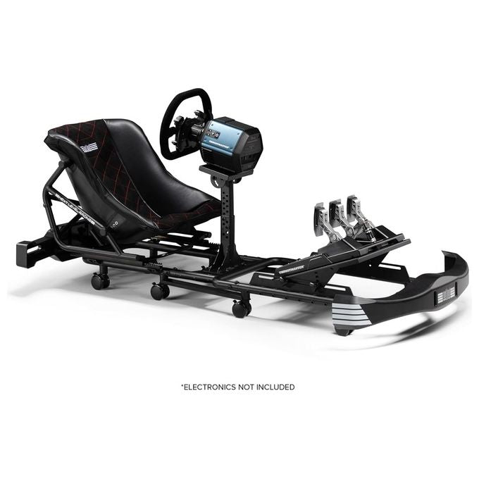 Next Level Racing NLR-S034 Go Kart Plus Cockpit Simulatore di Guida regolabile 130 Kg compatibile Thrustmaster Logitech Fanatec Moza colore Nero