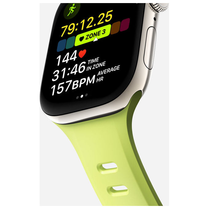 Nomad NM011420858 Tempo Band Cinturino per Apple Watch 45mm 46mm 49mm in FKM Verde chiaro