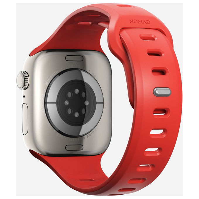 Nomad NM011437858 Tempo Band Cinturino Apple Watch 44mm 45mm 46mm 49mm FKM Rubber colore Coral