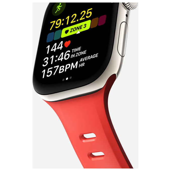 Nomad NM011437858 Tempo Band Cinturino Apple Watch 44mm 45mm 46mm 49mm FKM Rubber colore Coral