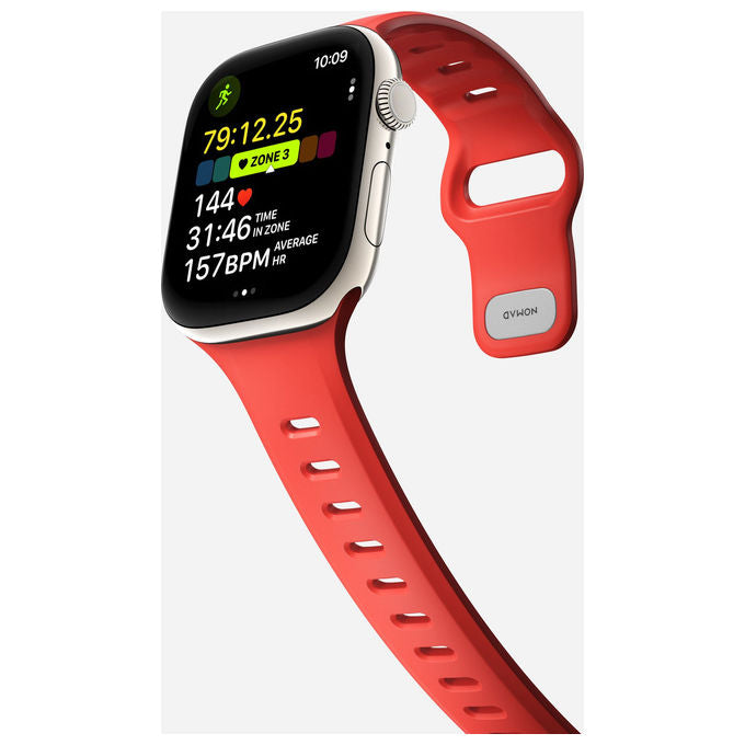 Nomad NM011437858 Tempo Band Cinturino Apple Watch 44mm 45mm 46mm 49mm FKM Rubber colore Coral