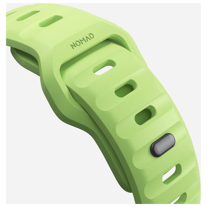 Nomad NM01580085 Sport Band Band Orologio intelligente Apple Ultra 46mm Gomma Impermeabile colore Verde chiaro