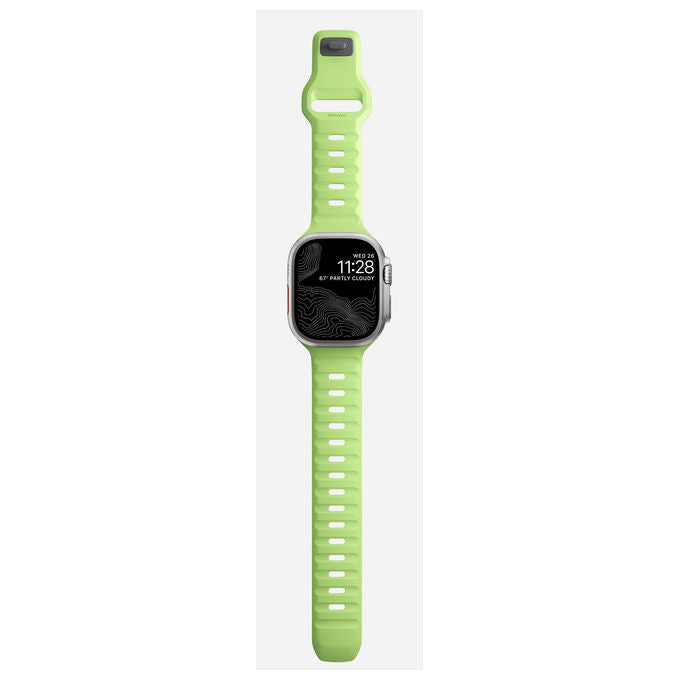 Nomad NM01580085 Sport Band Band Orologio intelligente Apple Ultra 46mm Gomma Impermeabile colore Verde chiaro