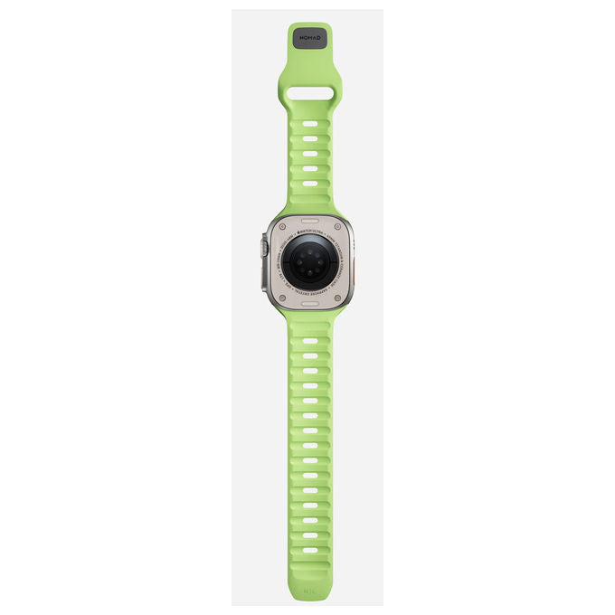 Nomad NM01580085 Sport Band Band Orologio intelligente Apple Ultra 46mm Gomma Impermeabile colore Verde chiaro