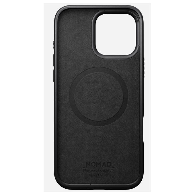 Nomad NM01690085 Modern Leather Case Custodia Cover per iPhone 16 Pro Max 6.9'' Compatibile MagSafe Resistente alle Cadute Fino a 2.4 m Colore Nero