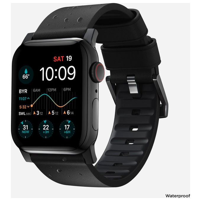 Nomad NM1A41BNW0 Cinturino Modern in Pelle per Apple Watch 42 44 45 49 mm colore Nero