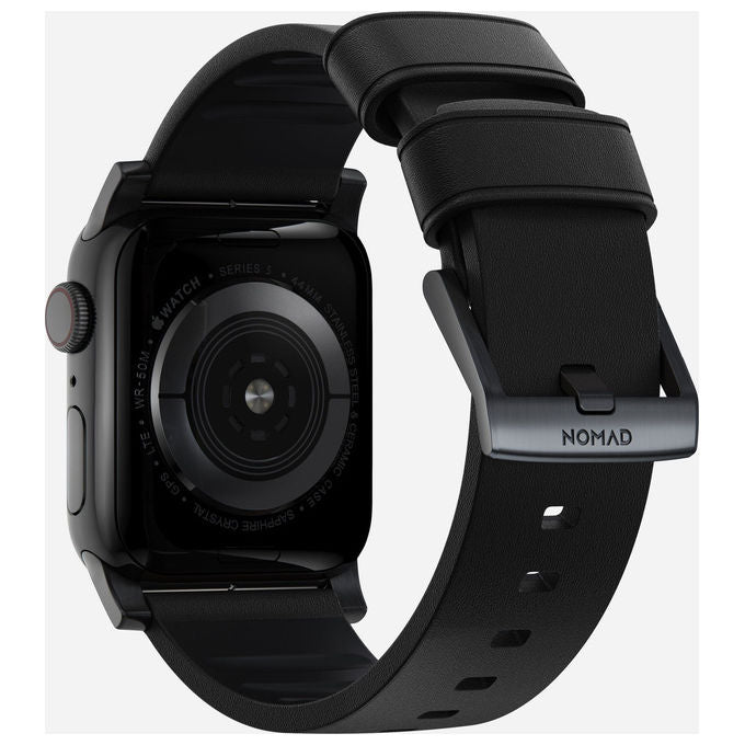 Nomad NM1A41BNW0 Cinturino Modern in Pelle per Apple Watch 42 44 45 49 mm colore Nero