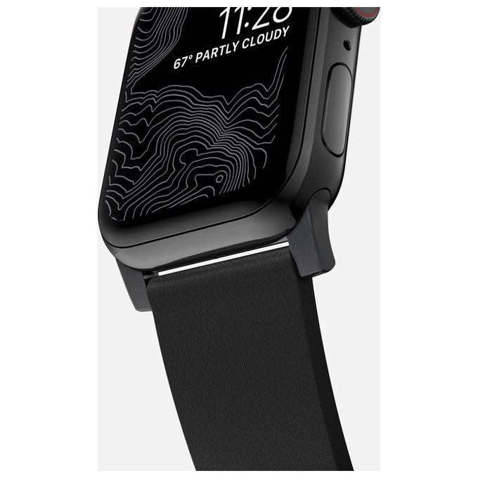 Nomad NM1A41BNW0 Cinturino Modern in Pelle per Apple Watch 42 44 45 49 mm colore Nero
