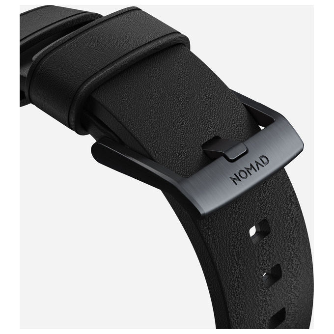 Nomad NM1A41BNW0 Cinturino Modern in Pelle per Apple Watch 42 44 45 49 mm colore Nero