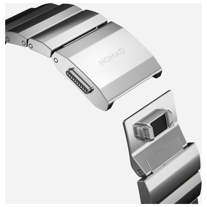 Nomad NM1A4HSXS0 Bracciale Apple Watch Acciaio Inossidabile 316L Magnetico Resistente ai Graffi colore Argento