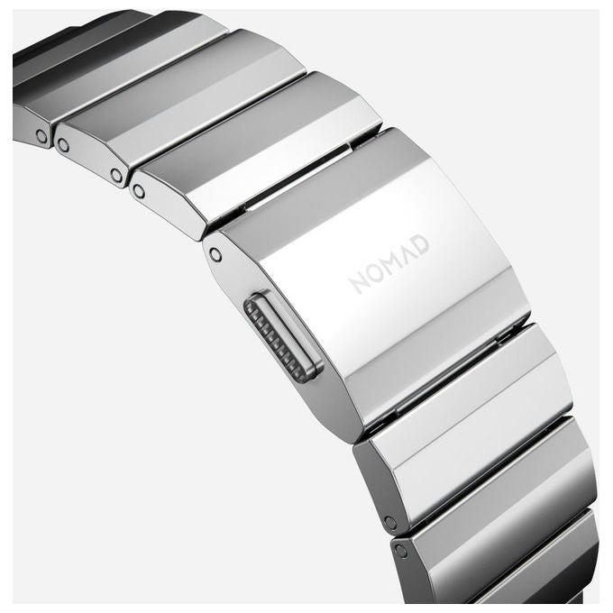 Nomad NM1A4HSXS0 Bracciale Apple Watch Acciaio Inossidabile 316L Magnetico Resistente ai Graffi colore Argento