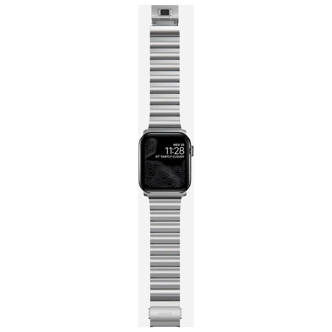 Nomad NM1A4HSXS0 Bracciale Apple Watch Acciaio Inossidabile 316L Magnetico Resistente ai Graffi colore Argento