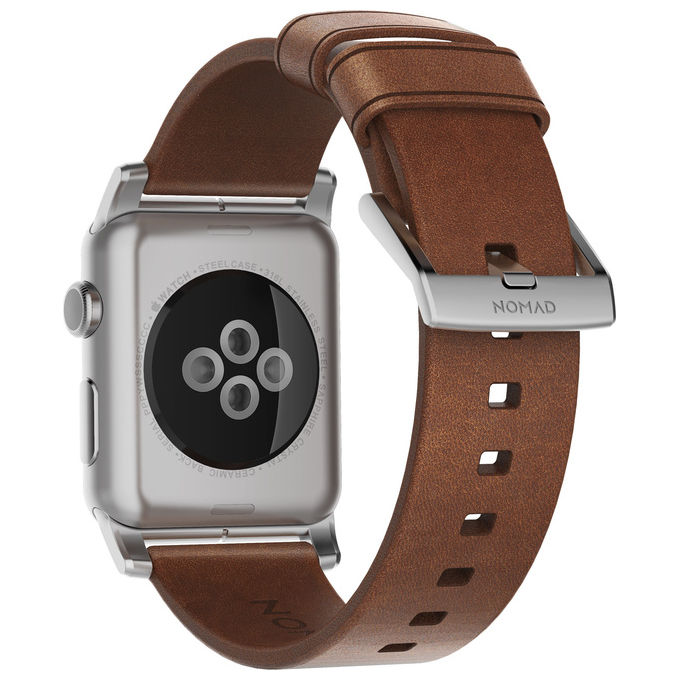 Nomad NM1A4RSM00 Banda Pelle per Apple Watch Sport Edition Acciaio Inossidabile colore Marrone