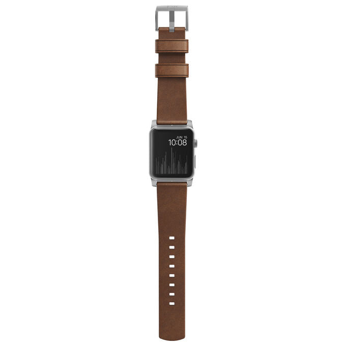 Nomad NM1A4RSM00 Banda Pelle per Apple Watch Sport Edition Acciaio Inossidabile colore Marrone